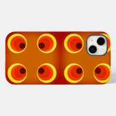 orange rétro 1970 Coque-Mate coque iphone (Verso (horizontal))