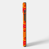 orange rétro 1970 Coque-Mate coque iphone (Verso / Gauche)