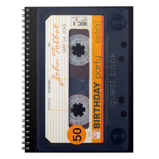 Orange Retro Audiotape 50e anniversaire Livre d'or (Devant)