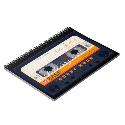 Orange Retro Audiotape 60e anniversaire Livre d'or (Côté gauche)