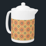 Orange rétro et noir mou Abstrait motif floral<br><div class="desc">Playful and fun are the words that come to mind as you look upon this sweet retro orange and black abstract floral pattern. Oh si adorable et super cute as well. This classic daisy inspecred floral pattern translates perfectly to both fashion and home decor items. Le poison parfait pour tout...</div>