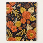 Orange rétro, Jaune & Marine Floral (Dos)