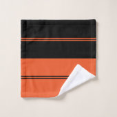 Orange réversible et Halloween noir (Gant de toilette)