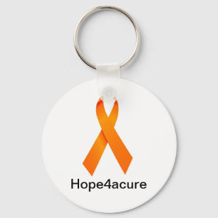 Orange ribbon keychains RSD Leukemia Sleutelhanger