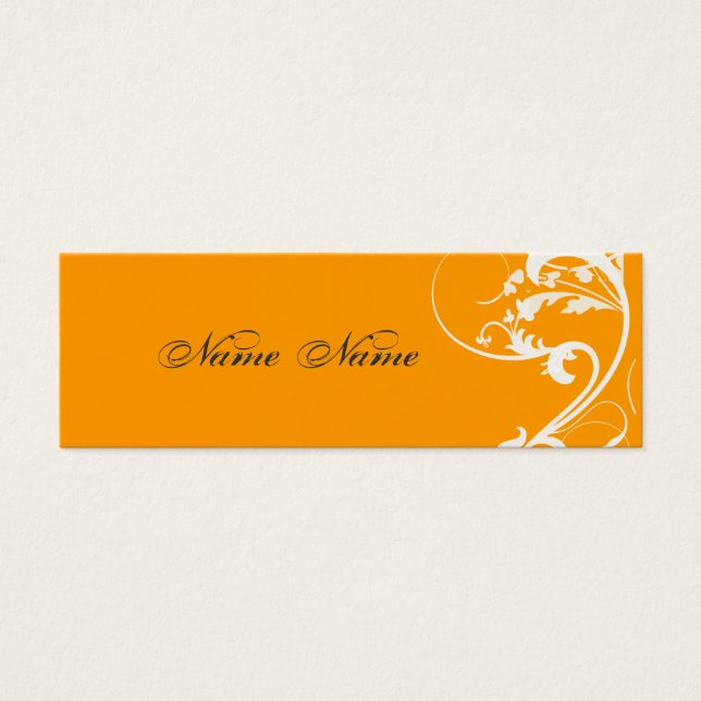 Orange Riche Baroque Vibrant Gras Floriaux (Devant)