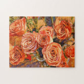 Orange Rose Bouquet Art Puzzle (Horizontal)
