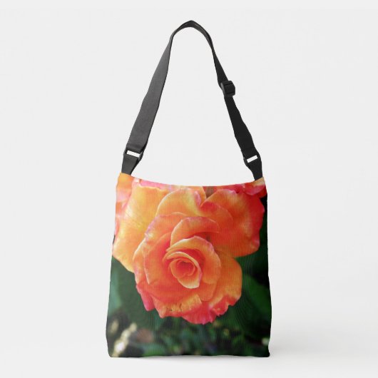 Orange rose  crossbody tas (Voorkant)