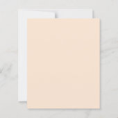 Orange rose fleur de pêche arche carte mariage men (Dos)