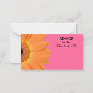 Orange & rose Gerber Daisy Conseil pour la mariée
