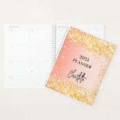 Orange rose or parties scintillant script glam 202 (Devant avec enveloppe)