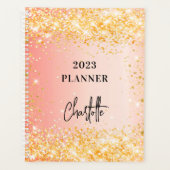Orange rose or parties scintillant script glam 202 (Devant)