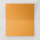 Orange Rose Wedding Place Card (Binnenkant ongevouwen)