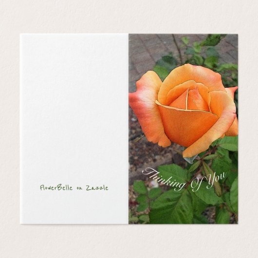 Orange Rosebud (Outside Unfolded)