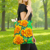 Orange Roses Tote Bag