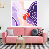 Orange rouge - Grande toile (Insitu(Salon))
