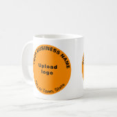 Orange Round Business Marque sur Mug (Devant gauche)