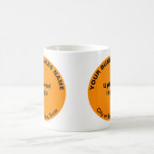 Orange Round Business Marque sur Mug (Centre)