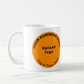 Orange Round Business Marque sur Mug (Gauche)