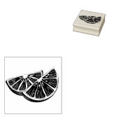 Orange Rubberstempel (Gestempeld)