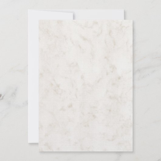 Orange Rustic Seashell Mariage Invitation (Dos)