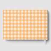 Orange rustique à carreaux gingham vérifié (Verso)