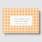 Orange rustique à carreaux gingham vérifié (Recto)