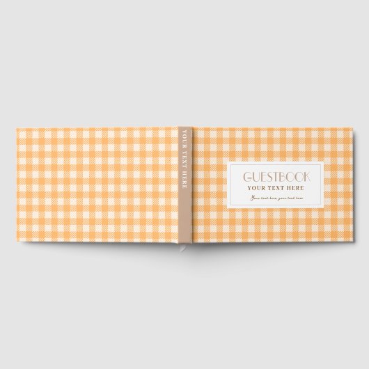 Orange rustique à carreaux gingham vérifié (Complet)