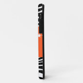 Orange Sassy Star Zebra BT iPhone 5 Coque (Dos/Gauche)