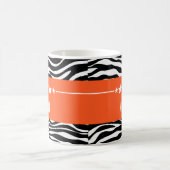 Orange Sassy Star Zebra Mug (Centre)