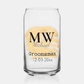 Orange sauge vert groom ajouter nom lettre date b (Verso)