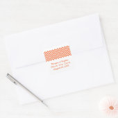 Orange Simple Chevron Enregistrer les stickers Dat (Enveloppe)