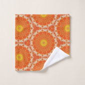 Orange Slice Collection Orange et Vert (Gant de toilette)