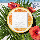 Orange Slice Watercolor Baby Shower Invitation