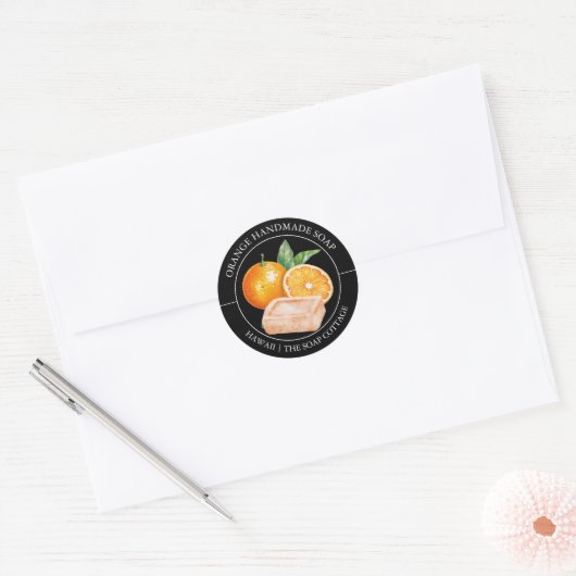 Orange Soap label (Envelop)