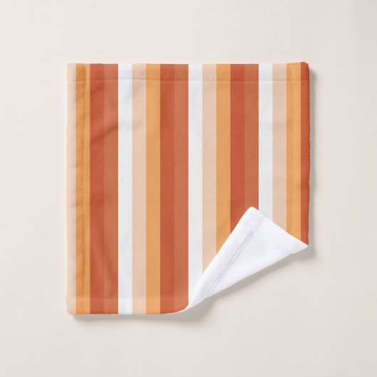 Orange Stipes (Gant de toilette)
