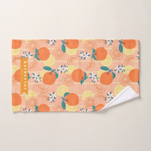 Orange Summer Orange (Serviette à main)