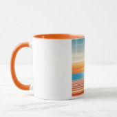 Orange Sunset Beach Mug - Vibrant Coastal Design (Gauche)