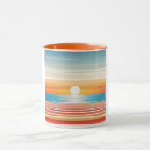 Orange Sunset Beach Mug - Vibrant Coastal Design Mok (Midden)