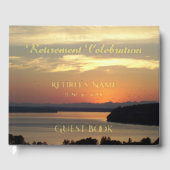 Orange Sunset Retirement Celebration Gastenboek (Voorkant)