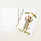 Orange Tabby Cat Boho Stay Trippy Little Hippie Planner (Display)