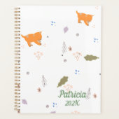 Orange Tabby et Motif Feuille (Devant)