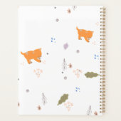 Orange Tabby et Motif Feuille (Dos)