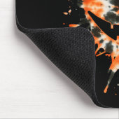 Orange Tie Dye Jack O Lantern Face - Hipe Hallowee Muismat (Hoek)