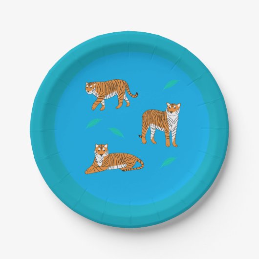 Orange Tigers Papieren Bordje (Voorkant)