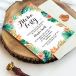 Orange Tropical 40th Birthday Invitation<br><div class="desc">Créez une invitation unique qui est parfaite pour votre occasion. Orange Tropical 40th Birthday Invitation a un design moderne et minimaliste que vous pouvez customiser avec votre propre texte et couleurs!</div>