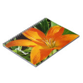 Orange Tropical Lily Art Journal Carnet (Côté gauche)