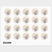 ORANGE TULIPS MARIAGE STICKERS (Feuille)