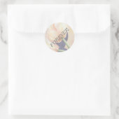 ORANGE TULIPS MARIAGE STICKERS (Sac)