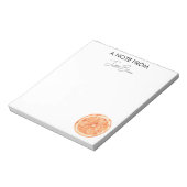 Orange une note de bloc-notes personnalisé (Tourné)
