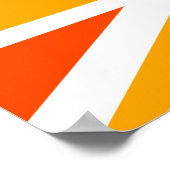 Orange Union Jack Poster (Hoek)